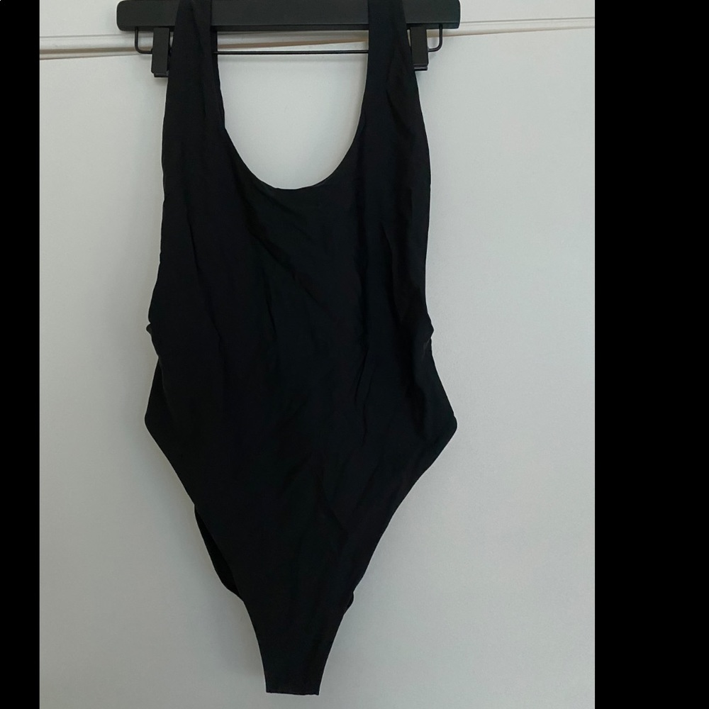 Aerie scoop back high leg one piece